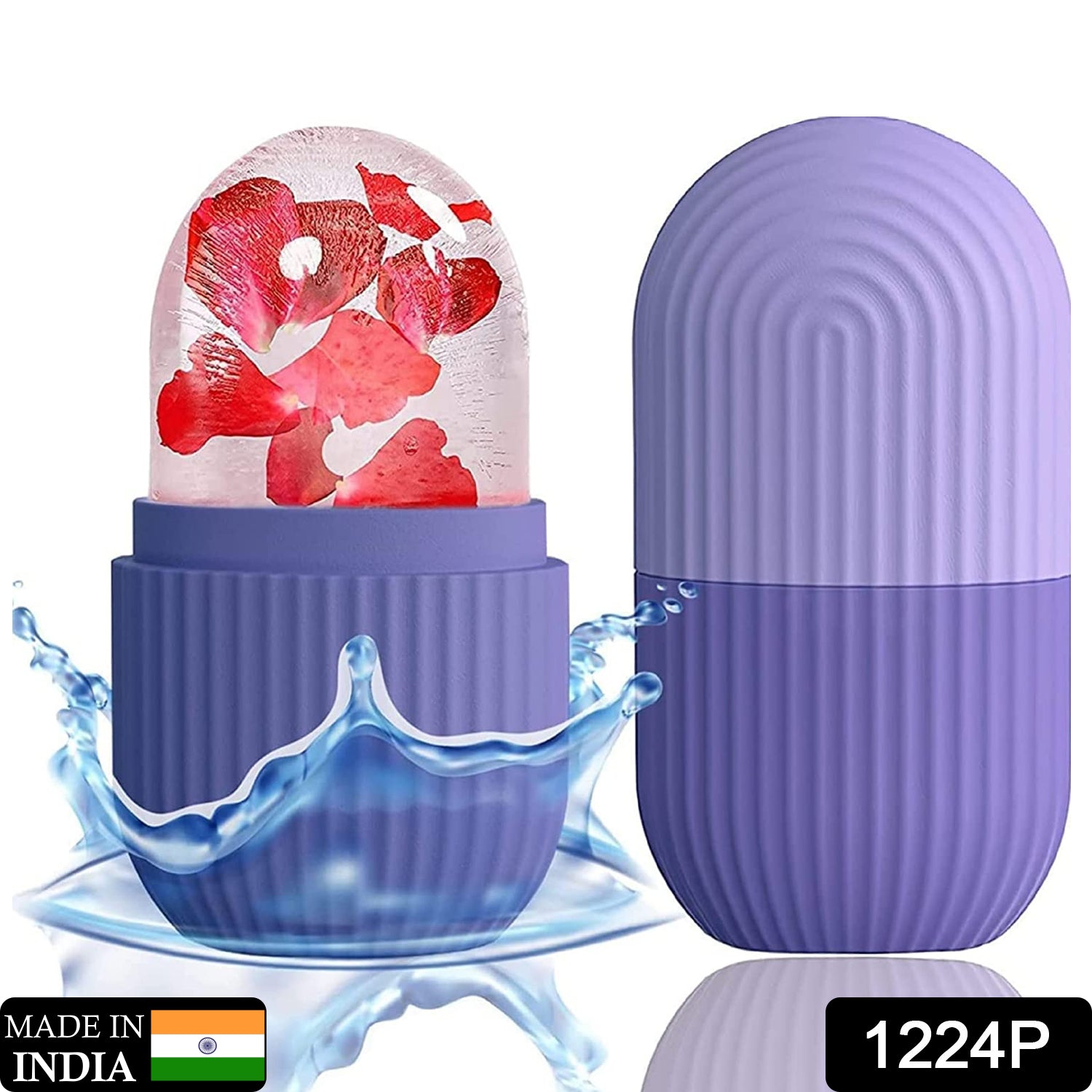 Beauty Ice Roller For Face Massager Eye Reusable Face Rollers Facial Roller ( Purple Color) Beauty Ice Roller For Face Massager Eye Reusable Face Rollers Facial Roller ( Purple Color)